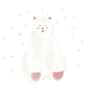 Oso Polar Snow Sticker