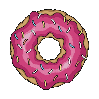Dunkin Donuts Illustration Sticker