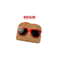 BraunEc cool bread pan gafas Sticker