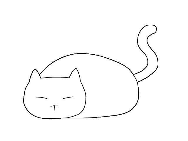 Sleepy Cat Sticker