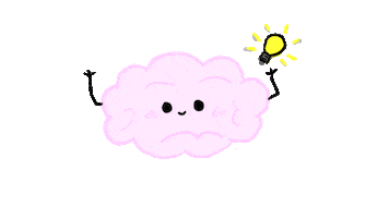 Brain New Idea Sticker