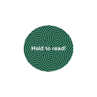 Hold To Read Sticker by Charles Sturt University