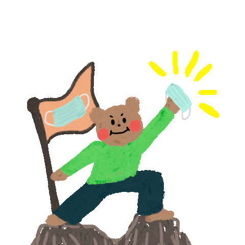Mask Bear Sticker