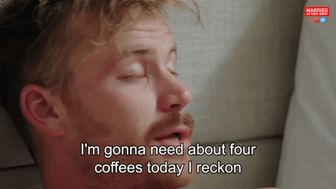 Tired Monday Morning GIF by Married At First Sight