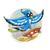 Bird Sky Sticker