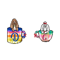 Shih Tzu Love Sticker by TEHZETA