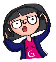 sing geek girl Sticker by Una Geek