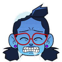 Snow Freezing Sticker by Gashhuds