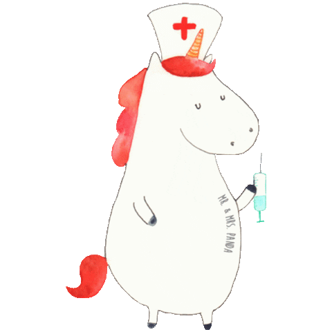 Einhorn Pandaliebe Sticker by Mr. & Mrs. Panda