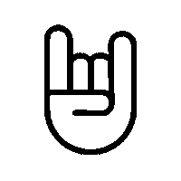 Rock Hand Sticker by prettycraftkit