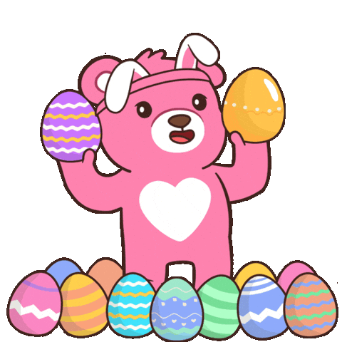 Easter Bunny Dance Sticker by BEARISH