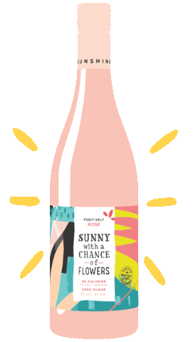 sunnywines cheers rose happy hour rose wine Sticker