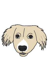 Piper Rescue Dog Sticker by Unblushing