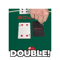Doubling Double Trouble Sticker by Bovada
