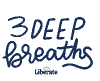 liberatestudio wellness mental health breathe mindfulness Sticker