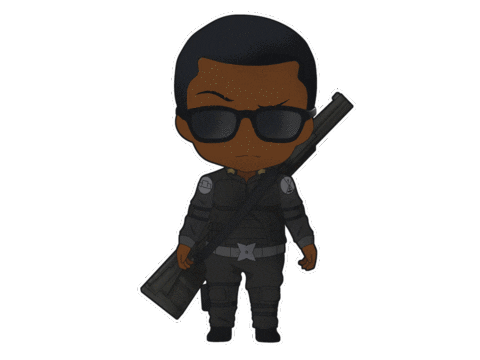 Los Angeles Gun Sticker by Inziro Clan