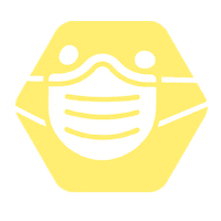 Betacowork mask network safety beta Sticker