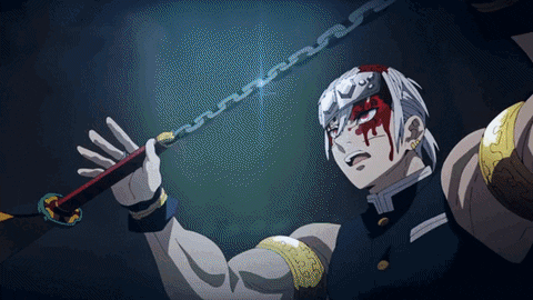 ZeroCeroXd giphyupload kimetsu no yaiba tengen uzui GIF