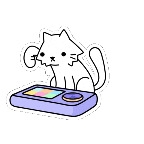 Cat Meme Zoomies Sticker by doodles