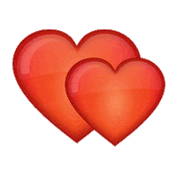 In Love Hearts Sticker by emoji® - The Iconic Brand