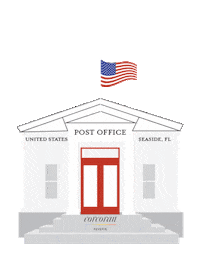 CorcoranReverie florida seaside corcoran post office Sticker