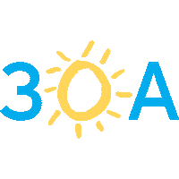 30A Beach Sticker by 30A