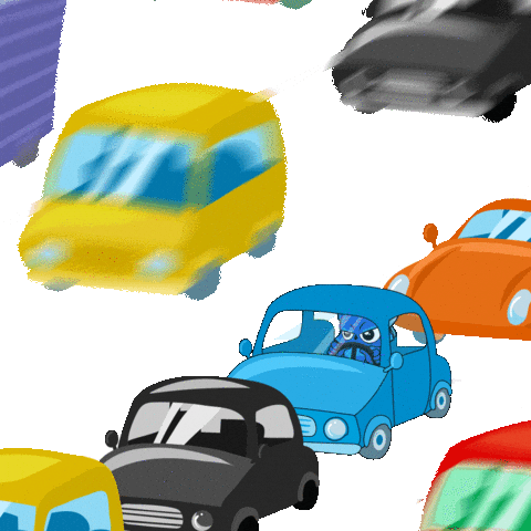 Angry Traffic Jam Sticker by BigBrains