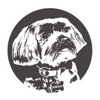 Puppy Barista Sticker by Von Burke Studios