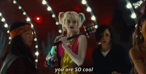 mollyfreeman giphyupload dc harley quinn margot robbie GIF
