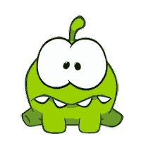 Cuttherope What Sticker by Om Nom