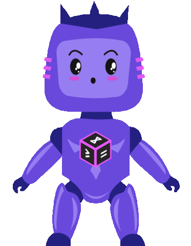 Robot Wow Sticker by 482.solutions