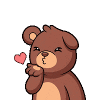 Love You Kiss Sticker by BEARISH