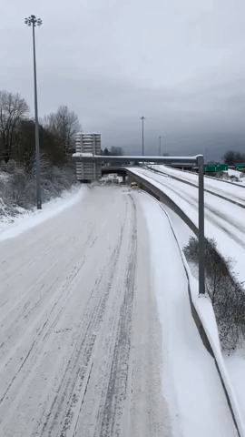Snowplows Clear Roads for Metro Vancouver Drivers After Winter Storm