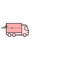 RentBoutique pink courier rentboutique Sticker