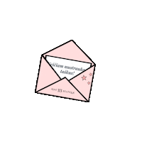 RentBoutique pink envelope rentboutique Sticker