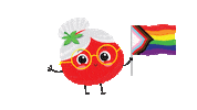 Gay Pride Sticker by NONA Vegan