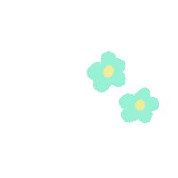 kylesGreen220801 green flowers spring decorate Sticker