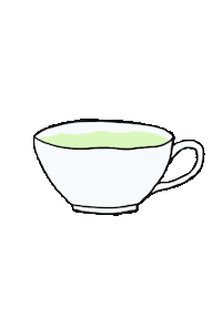 coordinatecreative green tea latte matcha Sticker