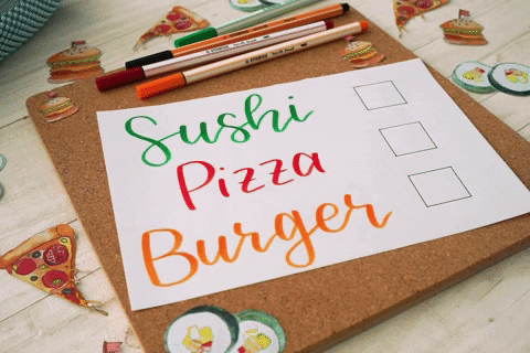 Hungry Pizza GIF by STABILO