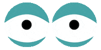 Scared Eyes Sticker