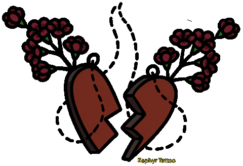zephyrtattoo giphyupload love heart friends Sticker