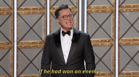 Stephen Colbert Joke GIF by Emmys