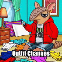 Fashion Armadillo GIF by Chillo Dillo