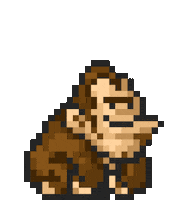 8Bit Gorilla Sticker