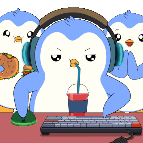 Log In Game Time GIF by Pudgy Penguins