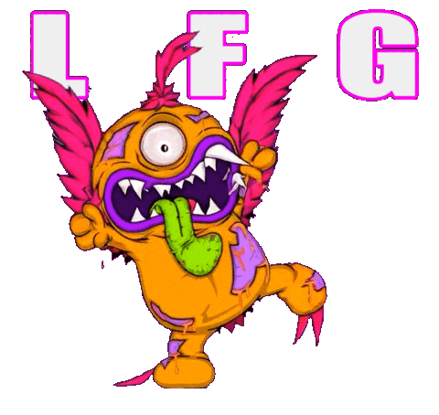 Excited Lets Go Sticker
