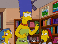 happy marge simpson GIF