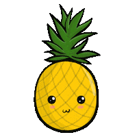 LouVan lovely pineapple tierno mignon Sticker