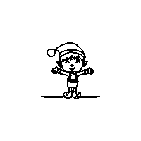 December Month Sticker