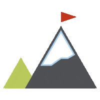 Flag Mountain Sticker by One YMCA
